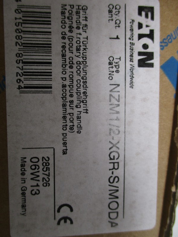 EATON NZM1/2-XGR-S/MODA DOOR COUPLING HANDLE (AS PICTURED) * NEW IN BOX*