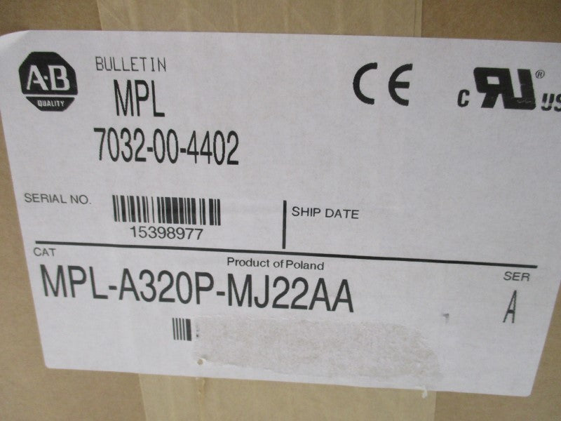 ALLEN BRADLEY MPL-A320P-MJ22AA SER. A SERVO MOTOR * FACTORY SEALED *