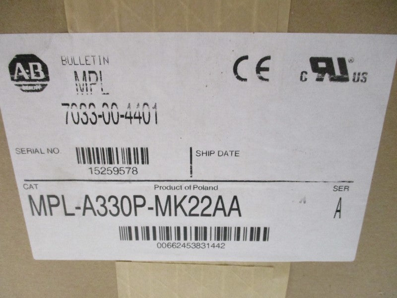 ALLEN BRADLEY MPL-A330P-MK22AA SER. A SERVO MOTOR * FACTORY SEALED *