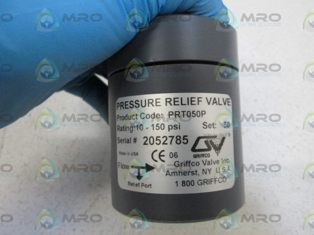 GRIFFCO PRESSURE RELIEF VALVE PRT050P *NEW IN BOX*