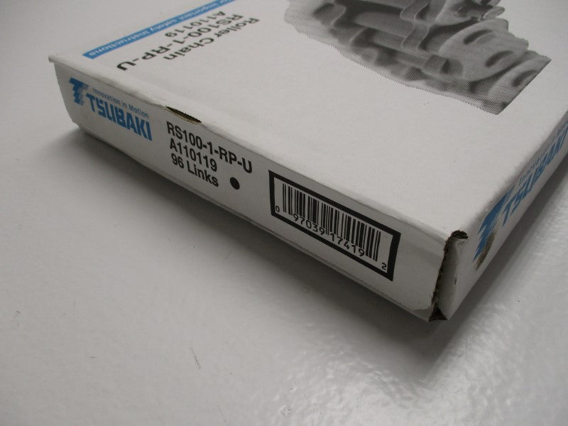 TSUBAKI RS100-1-RP-U ROLLER CHAIN 96 LINKS * FACTORY SEALED *