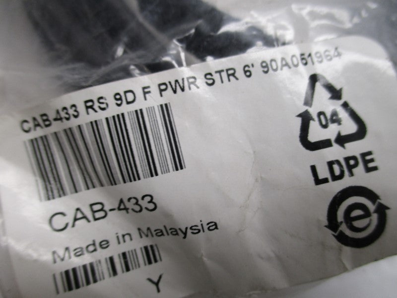 DATALOGIC CAB-433 POWER STRAIGHT CABLE * NEW IN FACTORY BAG *