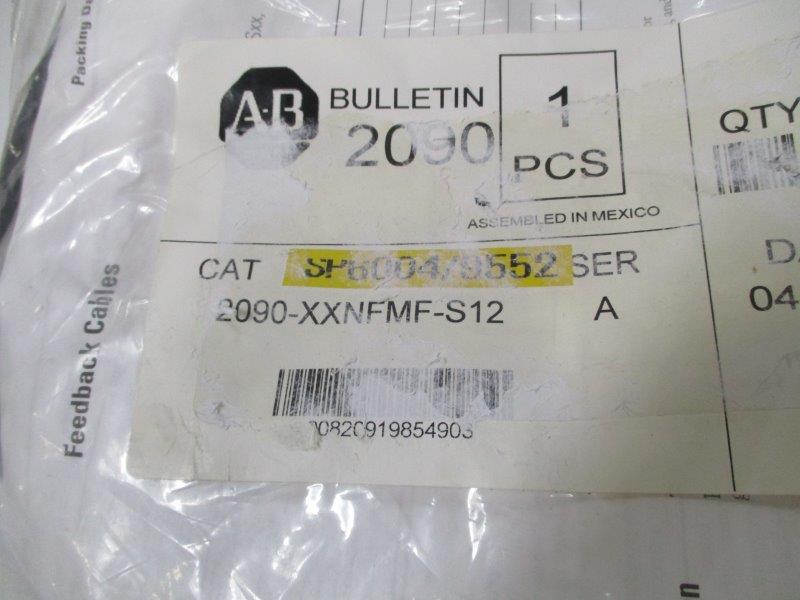 ALLEN BRADLEY 2090-XXNFMF-S12 POWER CABLE SER. A  *NEW IN FACTORY BAG *
