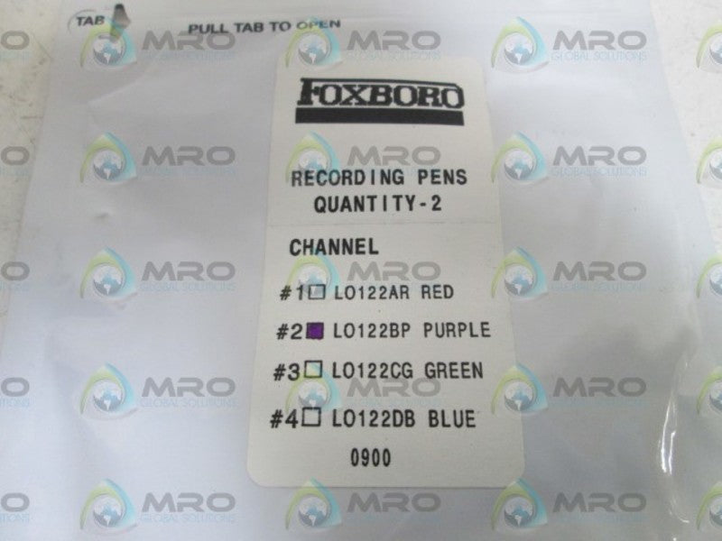 LOT OF 2 FOXBORO RECORDING PENS (PURPLE) L0122BP * FACTORY SEALED *