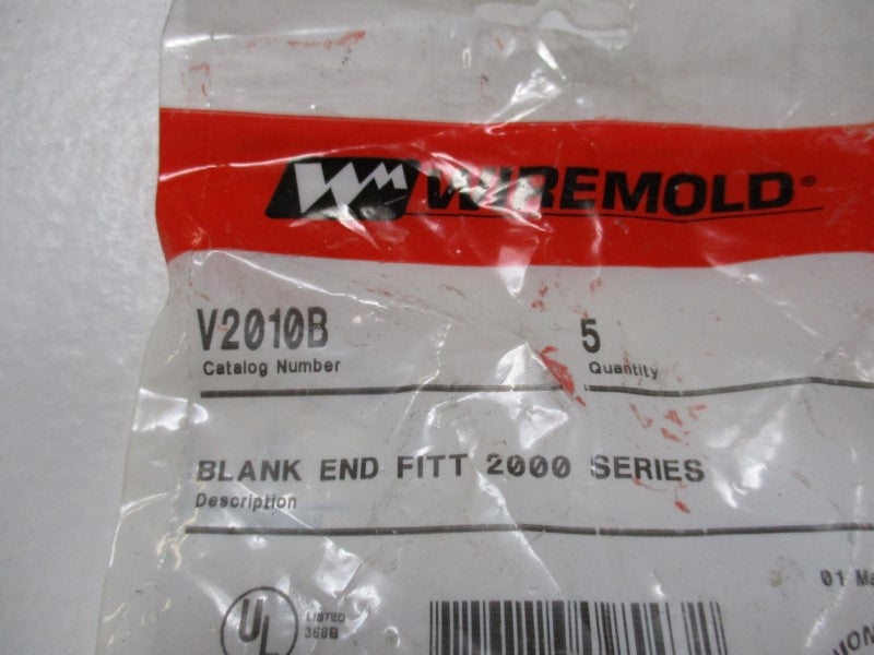 WIREMOLD V2010B (PKG. OF 5) * NEW IN FACTORY BAG *