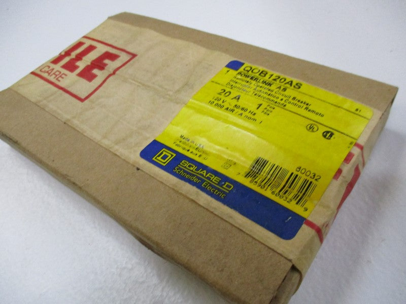 SQUARE D QOB120AS CIRCUIT BREAKER 20A 120V * FACTORY SEALED *
