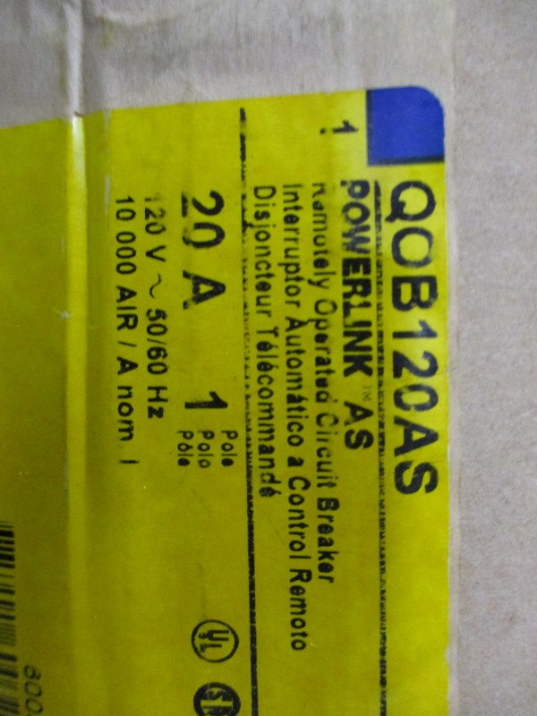 SQUARE D QOB120AS CIRCUIT BREAKER 20A 120V * FACTORY SEALED *