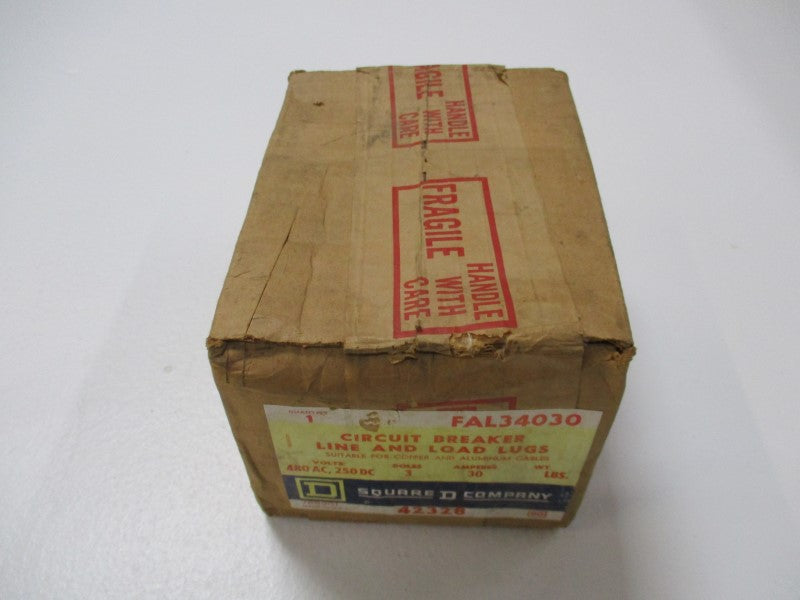 SQUARE D FAL34030 CIRCUIT BREAKER 30A 480VAC * FACTORY SEALED *