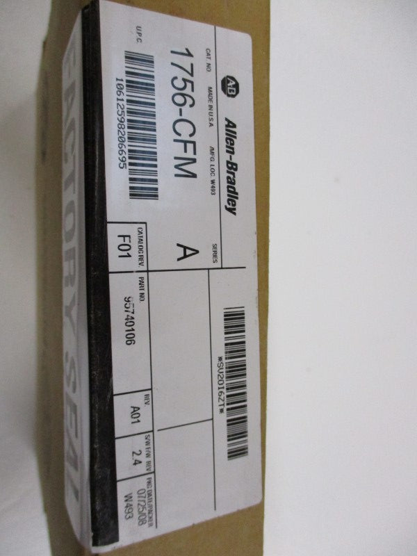 ALLEN BRADLEY 1756-CFM MODULE SER. A F/W 2.4 DATE: 2008 * FACTORY SEALED *