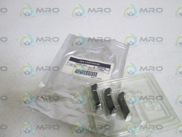 YOKOGAWA B9902AN GREEN PEN CARTRIDGE (PKG OF 3) *NEW NO BOX*