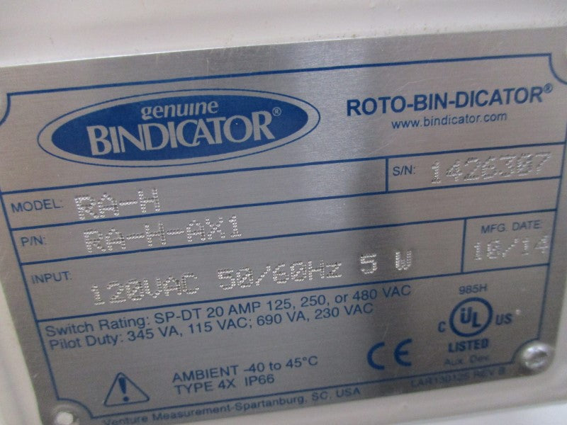 BINDICATOR RA-H-AX1 * USED *