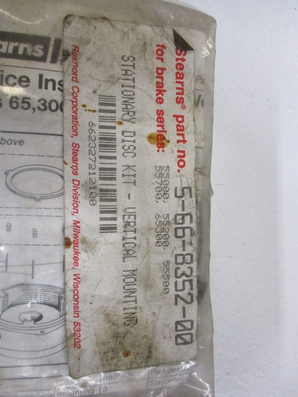 STEARNS 5-66-8352-00 * NEW IN FACTORY BAG *