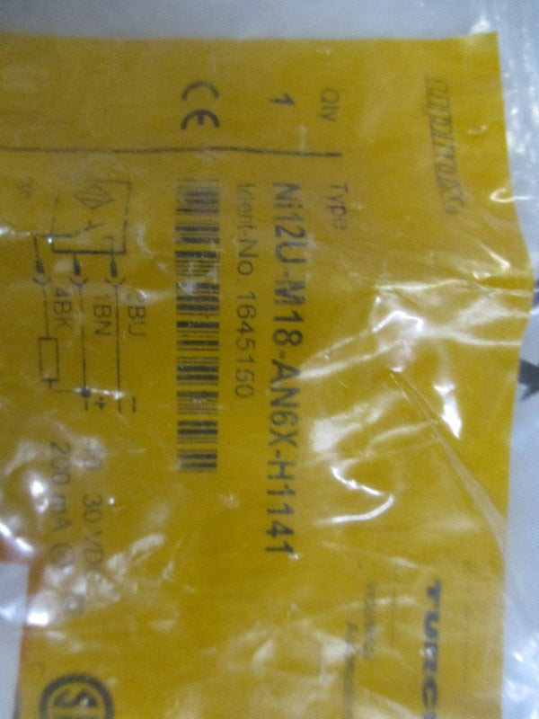 TURCK Ni12U-M18-AN6X-H1141 * NEW IN FACTORY BAG *