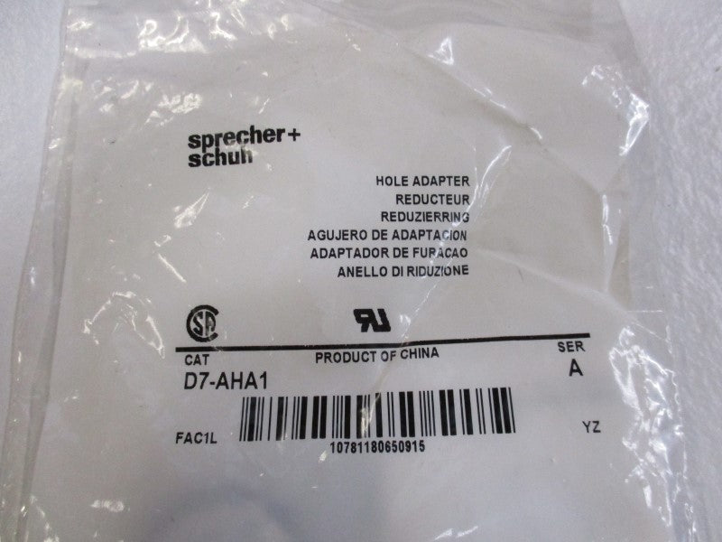 SPRECHER+SCHUH D7-AHA1 * NEW IN FACTORY BAG *