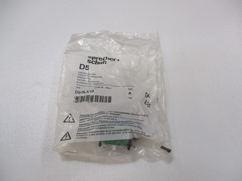 SPRECHER+SCHUH D5-3LX10 * NEW IN FACTORY BAG *