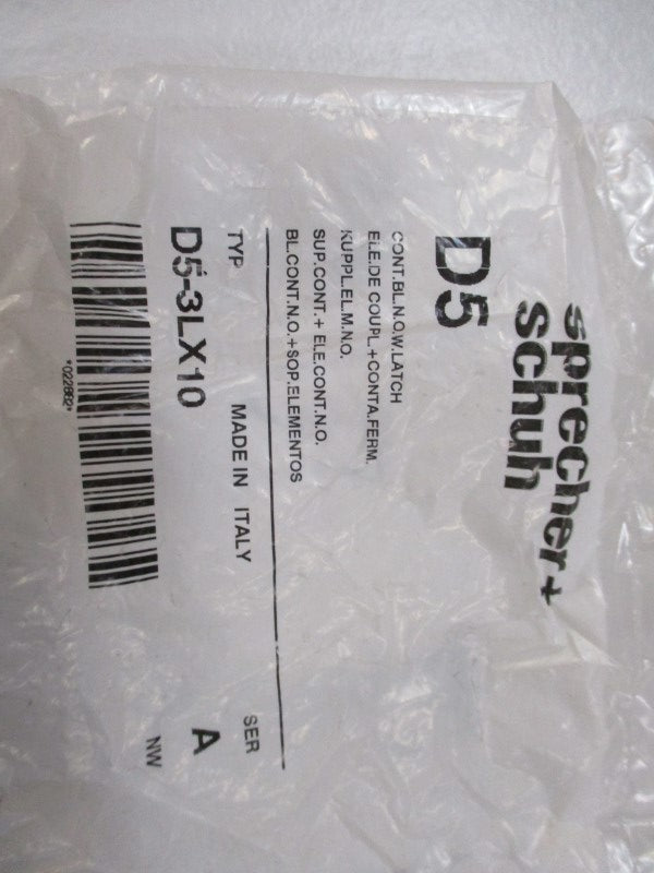 SPRECHER+SCHUH D5-3LX10 * NEW IN FACTORY BAG *