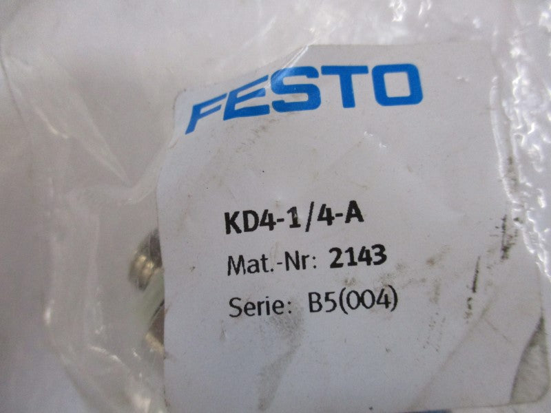FESTO KD4-1/4-A * NEW IN FACTORY BAG *