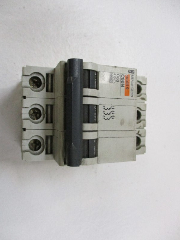MERLIN GERIN 25837 CIRCUIT BREAKER 63A 415V  UNMP