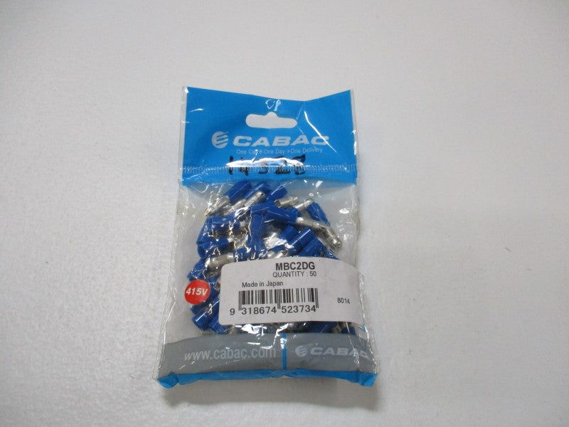 CABAC MBC2DG (PKG OF 50) * NEW IN FACTORY BAG *