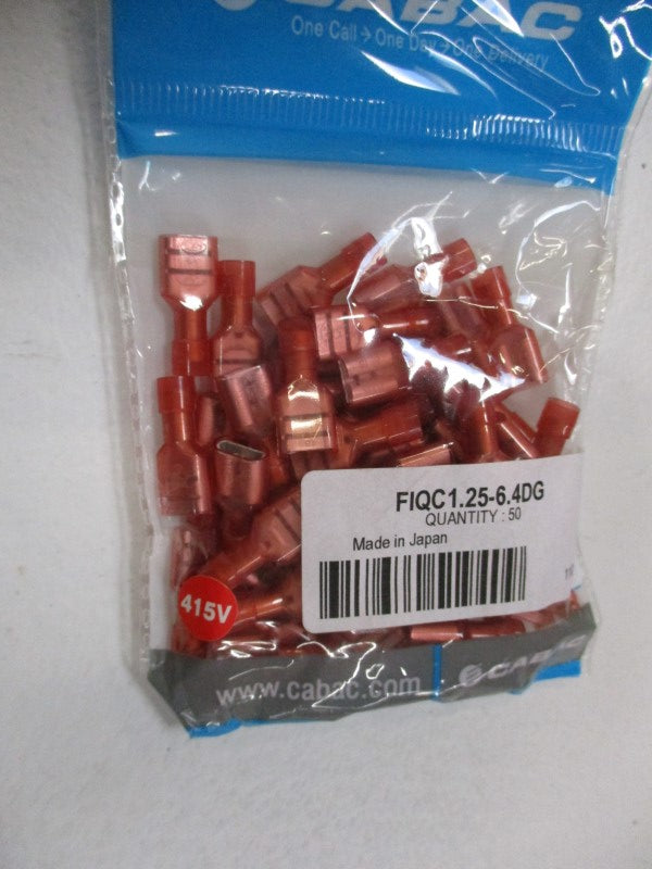CABAC FIQC1.25-6.4DG (PKG OF 50) * NEW IN FACTORY BAG *