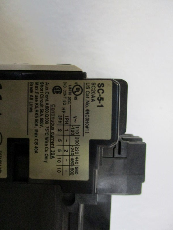 FUJI ELECTRIC SC-5-1 SC20AA 100/100-110V UNMP