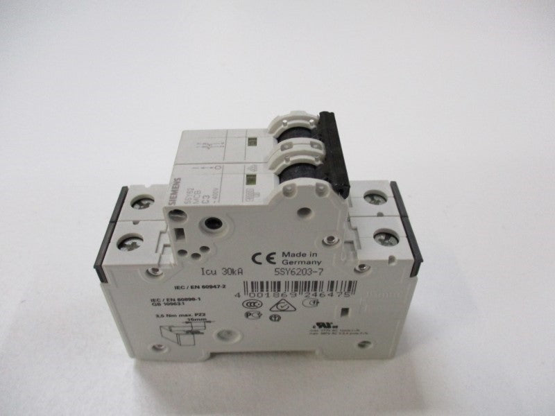 SIEMENS 5SY6203-7 CIRCUIT BREAKER 3A 400V NSNP