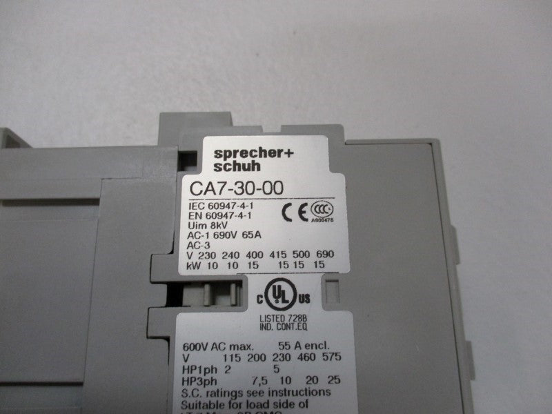 SPRECHER+SCHUH CA73000120V 110V50/120V60 110/120V NSMP