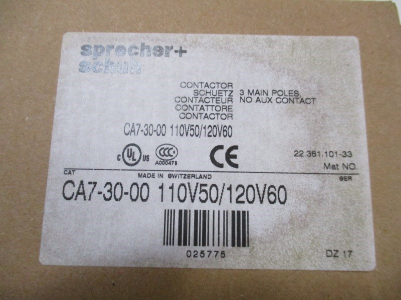 SPRECHER+SCHUH CA73000120V 110V50/120V60 110/120V NSMP