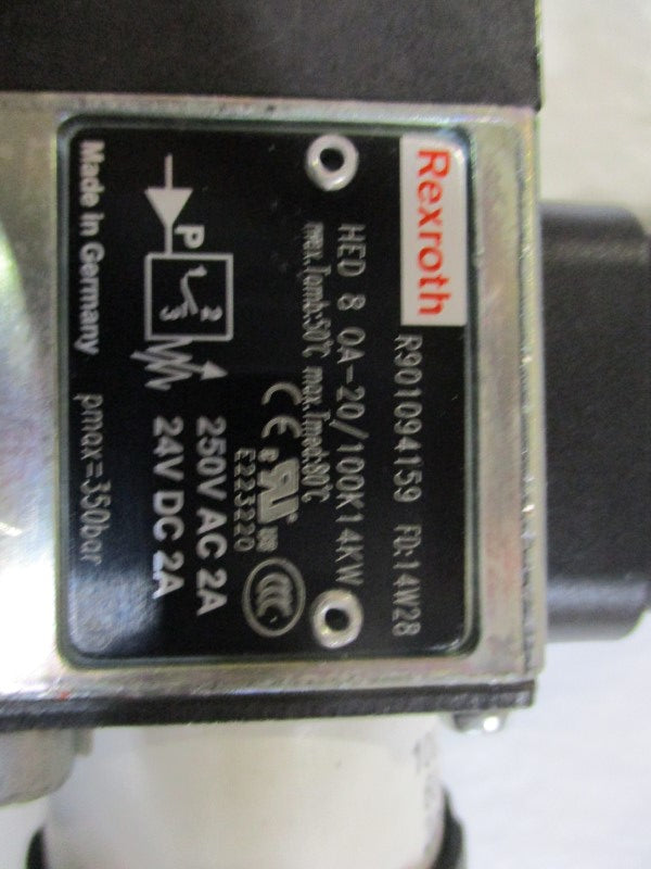 REXROTH HED80A-20/100K14KW R901094159 NSNP