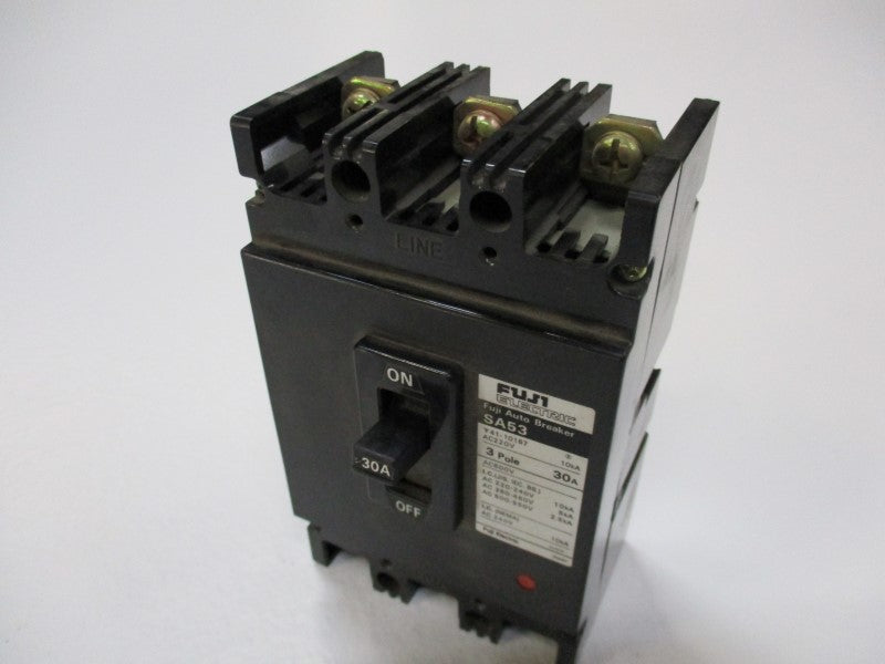 FUJI ELECTRIC SA53 CIRCUIT BREAKER 30A 220VAC NSNP