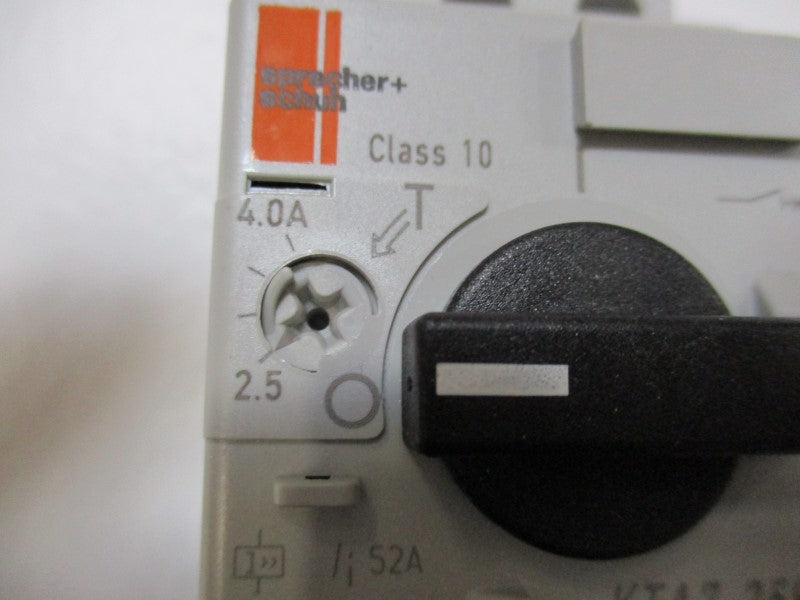 SPRECHER+SCHUH KTA7-25S-4A CIRCUIT BREAKER 2.5-4.0A NSMP