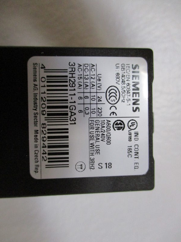 SIEMENS 3RH2911-1GA31 NSMP