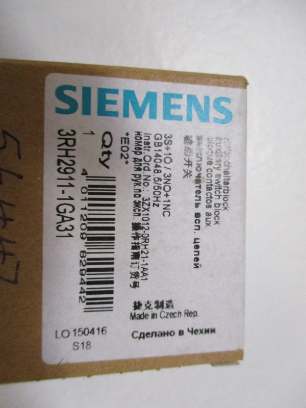 SIEMENS 3RH2911-1GA31 NSMP