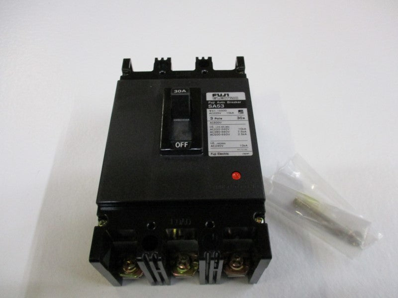 FUJI ELECTRIC SA53 CIRCUIT BREAKER 30A 220VAC NSMP