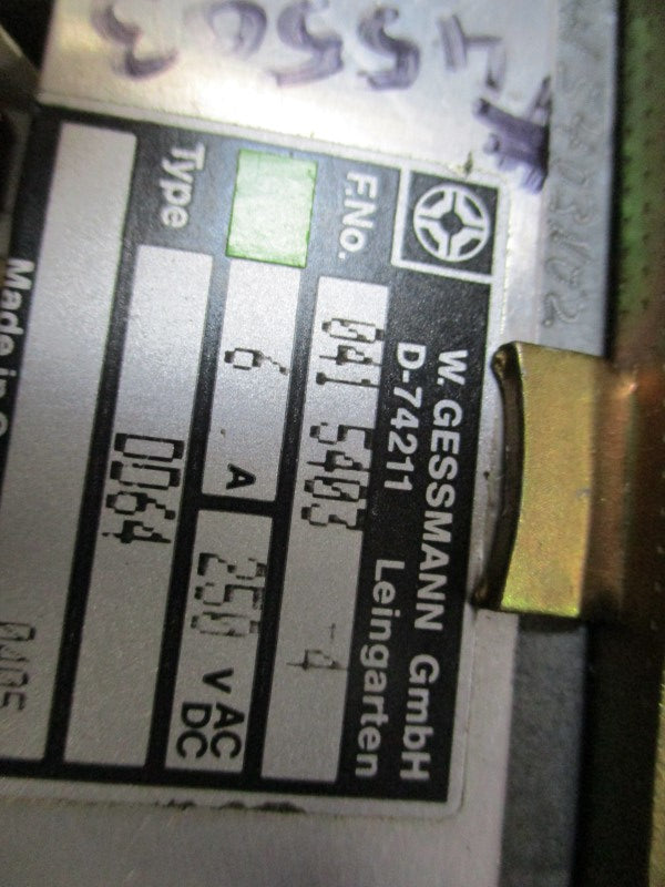 W.GESSMANN 0415403-4 DD64 (AS PICTURED) UNMP
