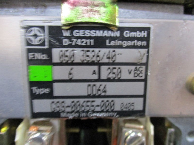 W. GESSMANN 0503526/40 DD64 UNMP