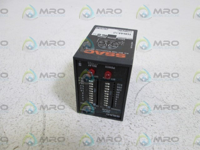 SSAC SOLID STATE ON/OFF TIMER 120VAC TDR4A12 *NEW IN BOX*