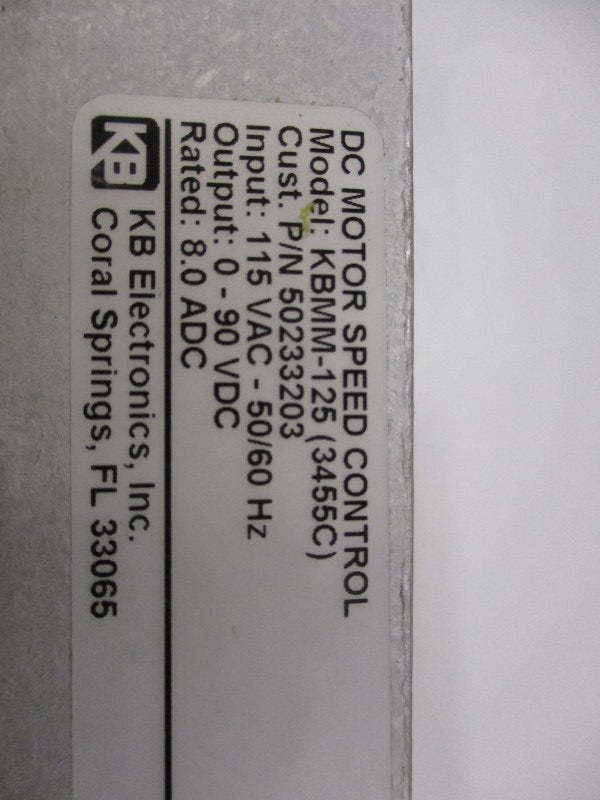 KB ELECTRONICS KBMM-125 (3455C) NSNP