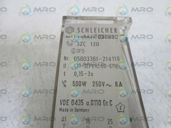 SCHLEICHER RELAY SZC 120 *NEW NO BOX*