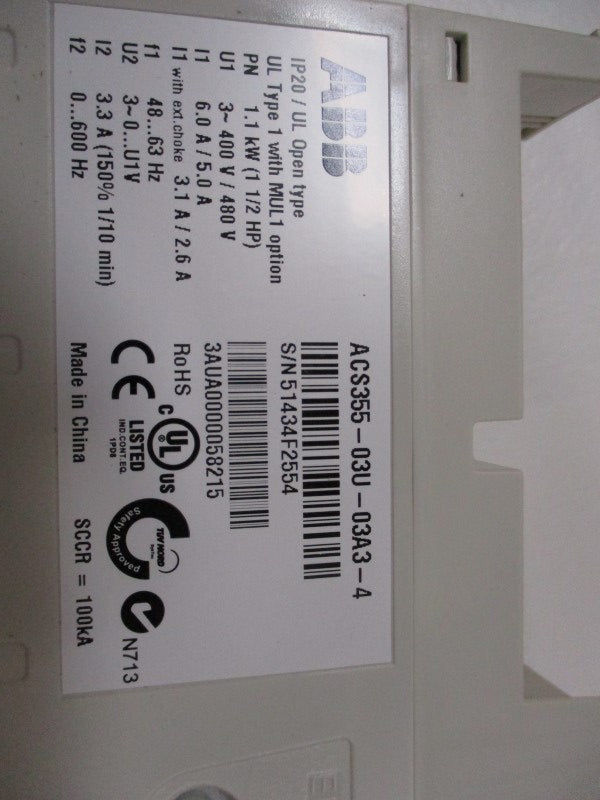 ABB ACS355-03U-03A3-4+J404 NSMP