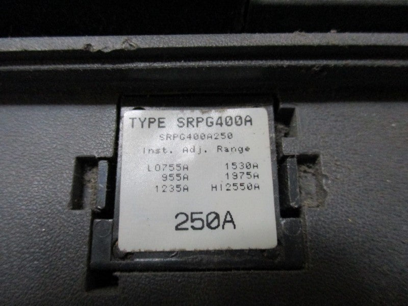GENERAL ELECTRIC SGHA36AT0400 CIRCUIT BREAKER 400A 600VAC UNMP