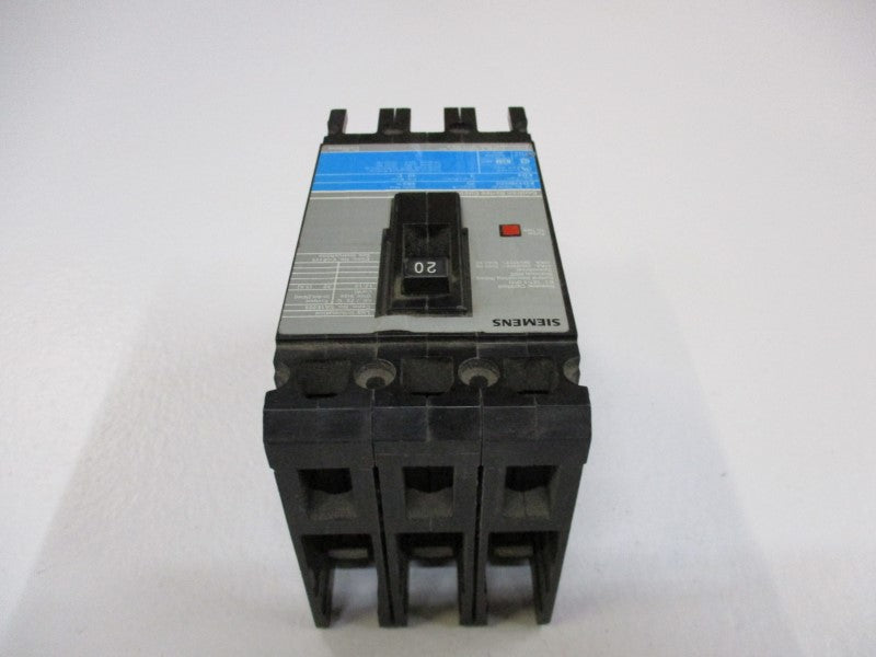 SIEMENS ED43B020 CIRCUIT BREAKER 20A 480V UNMP