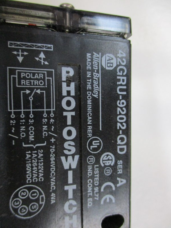 ALLEN BRADLEY 42GRU-9202-QD SWITCH SER. A (MISSING ACCESSORIES) NSNP