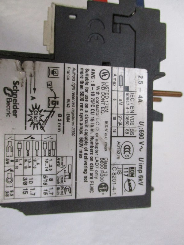 SCHNEIDER LR3D086 UNMP