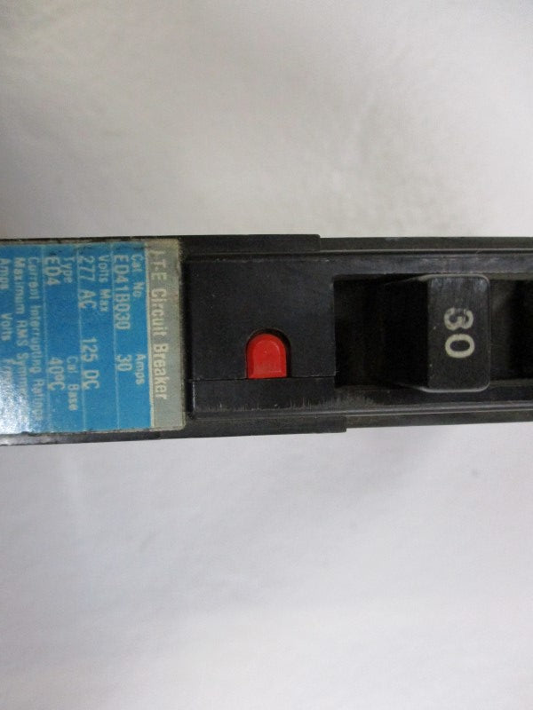 SIEMENS ED41B030 CIRCUIT BREAKER 30A 277VAC UNMP