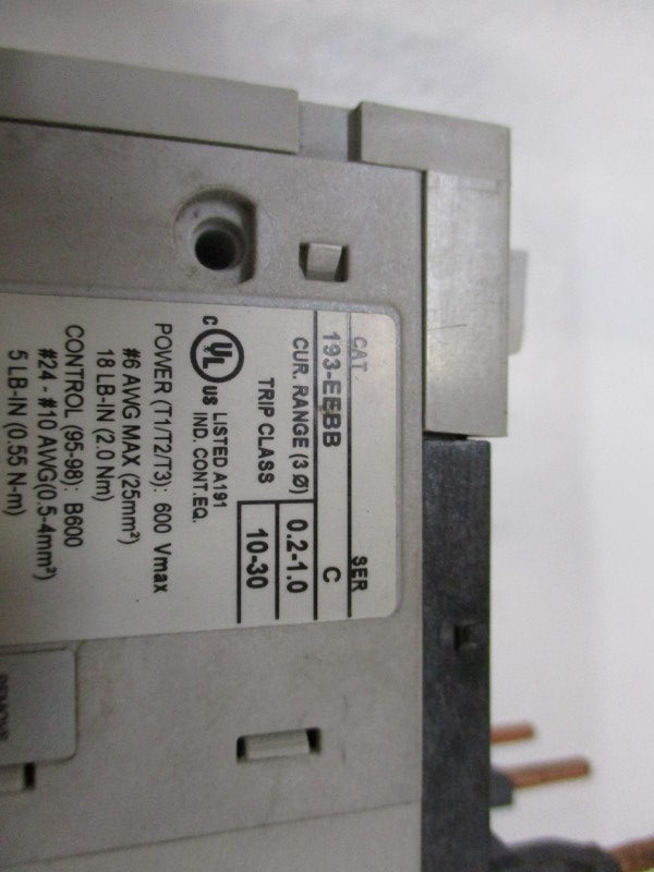 ALLEN BRADLEY 193-EEBB SER. C 690V 0.2-1.0A UNMP