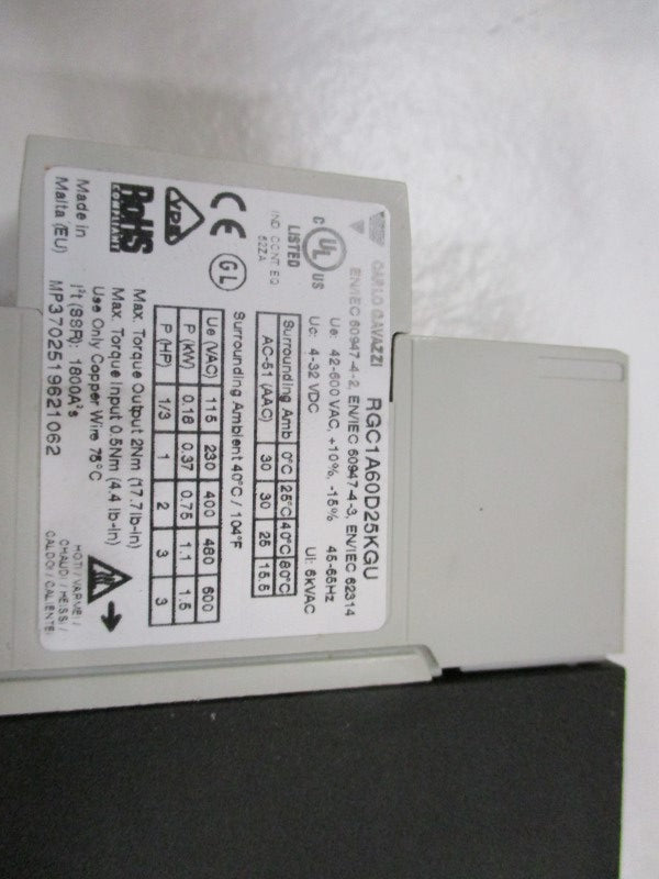CARLO GAVAZZI RGC1A60D25KGU NSMP