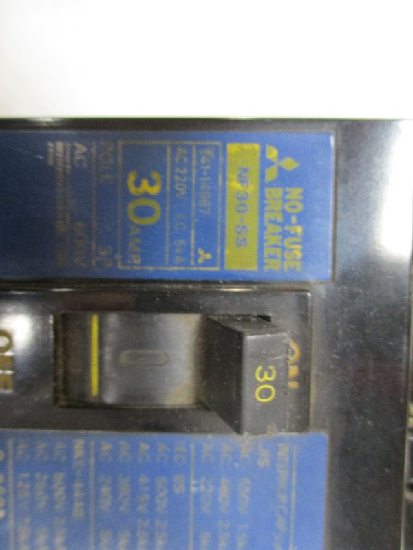 MITSUBISHI NF30-SS CIRCUIT BREAKER 30A 220VAC UNMP