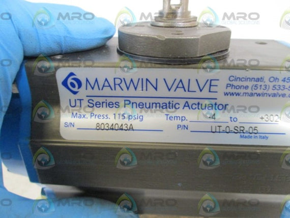MARWIN VALVE PNEUMATIC ACTUATOR UT-0-SR-05 *NEW NO BOX*