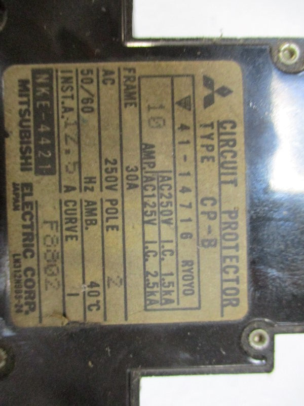 MITSUBISHI CP-B CIRCUIT BREAKER 10A 250VAC UNMP